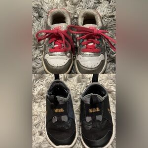 Bundle of 2 pair Nike sneakers size 6c